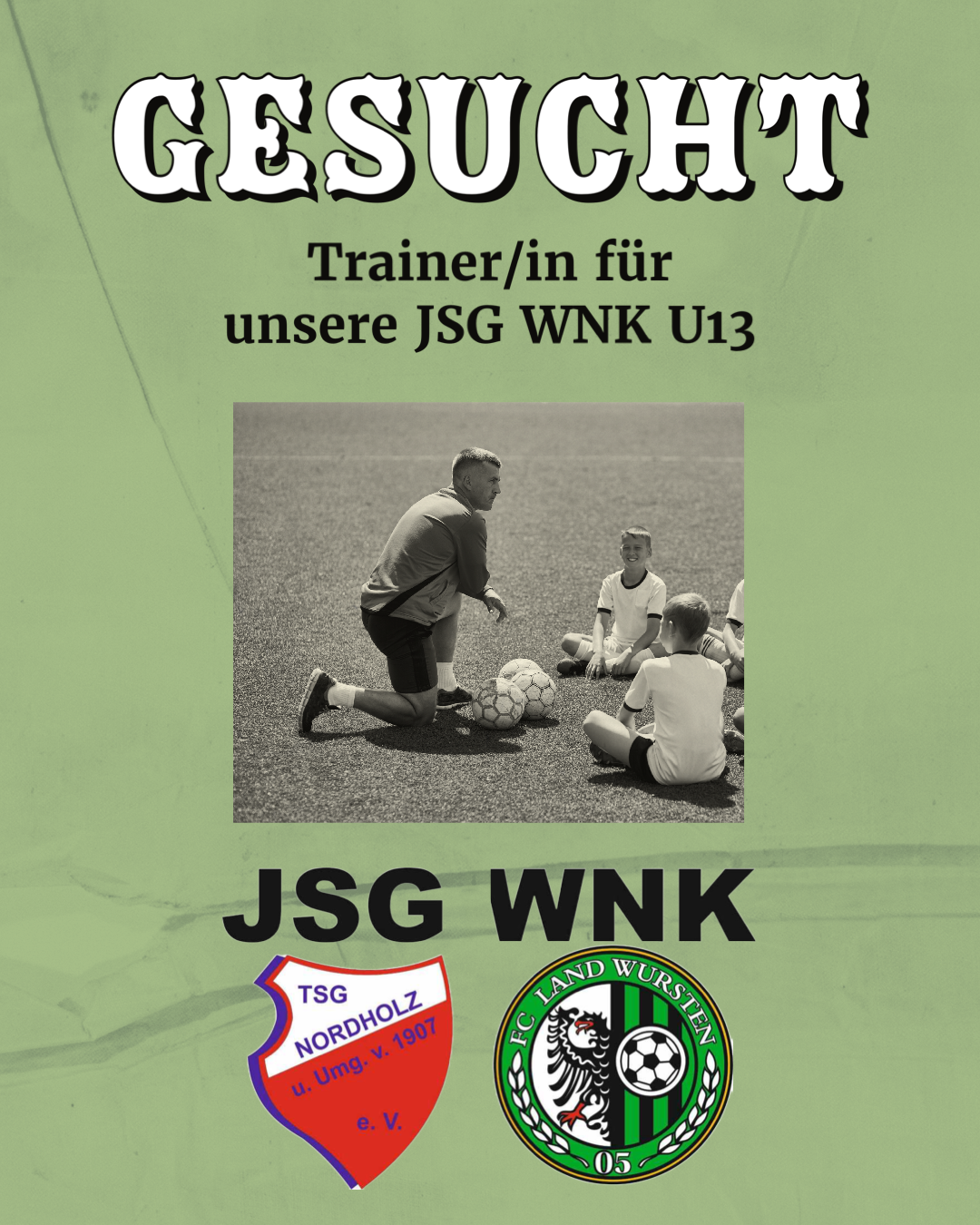Read more about the article Jugendtrainer/in für unsere JSG WNK U13 gesucht 
