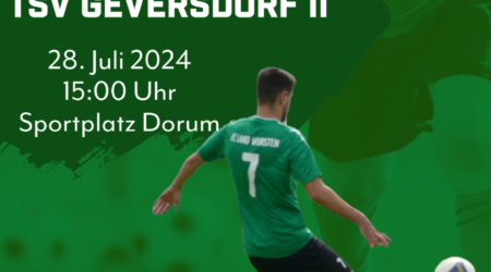 Krombacher Pokal (1. Runde): FC Land Wursten – TSV Geversdorf II
