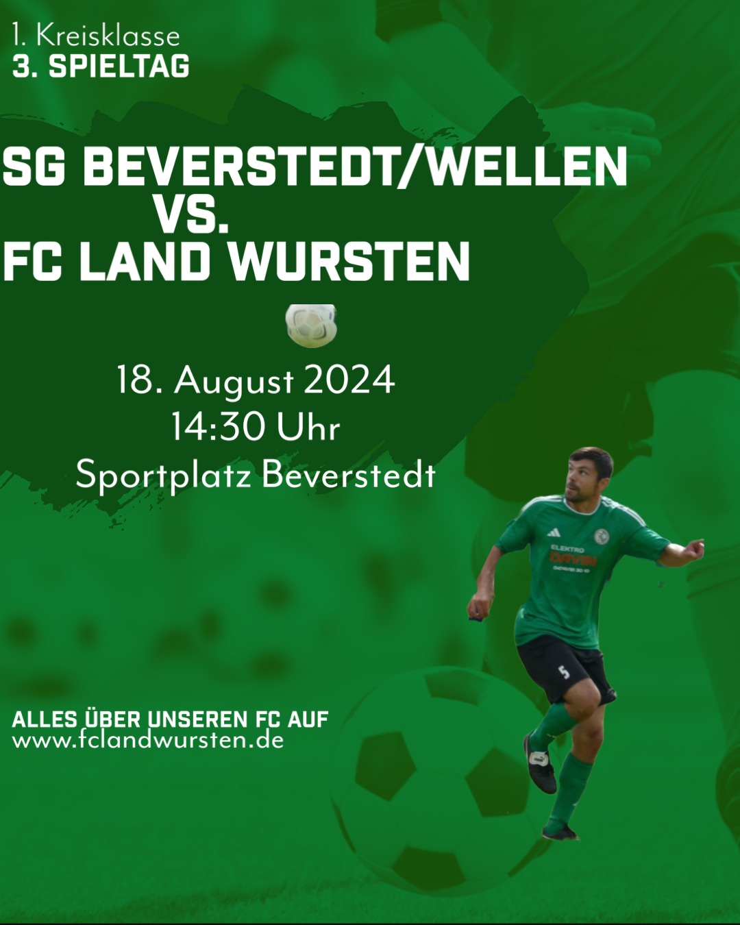 Du betrachtest gerade 3. Spieltag: SG Beverstedt/Wellen – FC Land Wursten